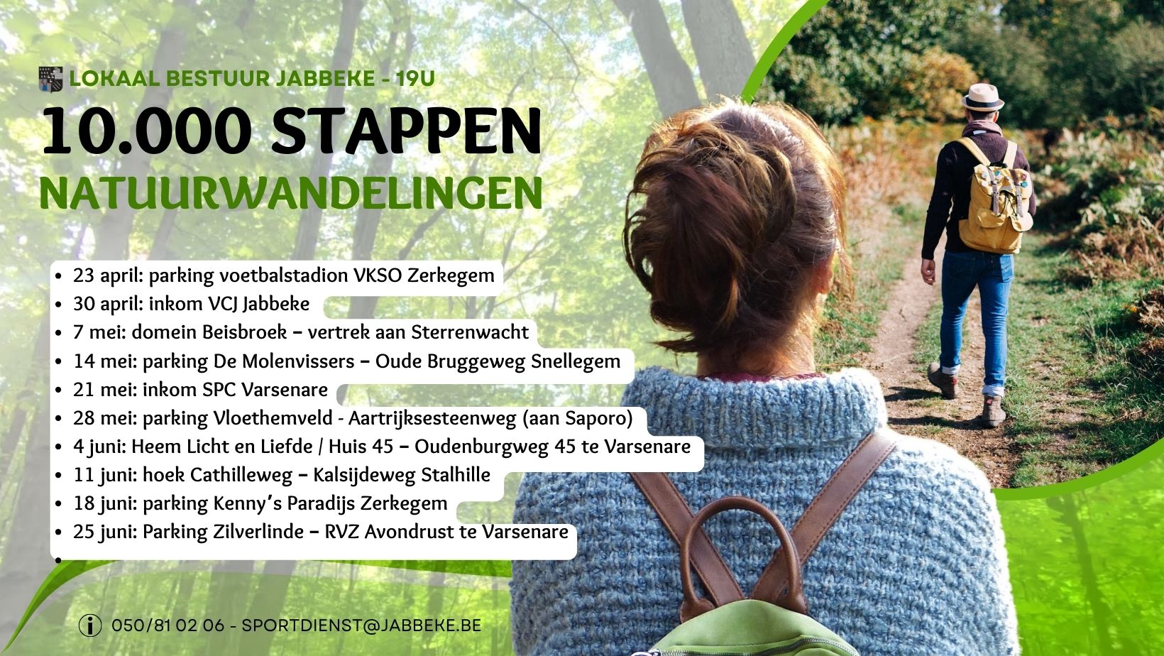 OPNIEUW 10000 STAPPEN NATUURWANDELINGEN