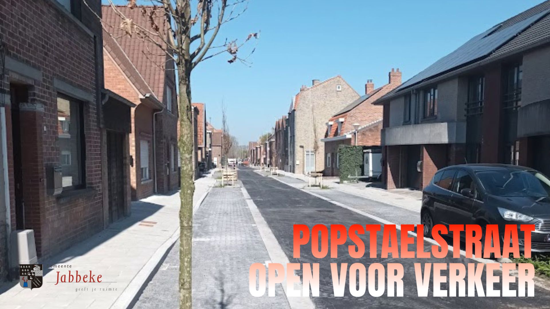 POPSTAELSTRAAT OPNIEUW GEOPEND VOOR VERKEER