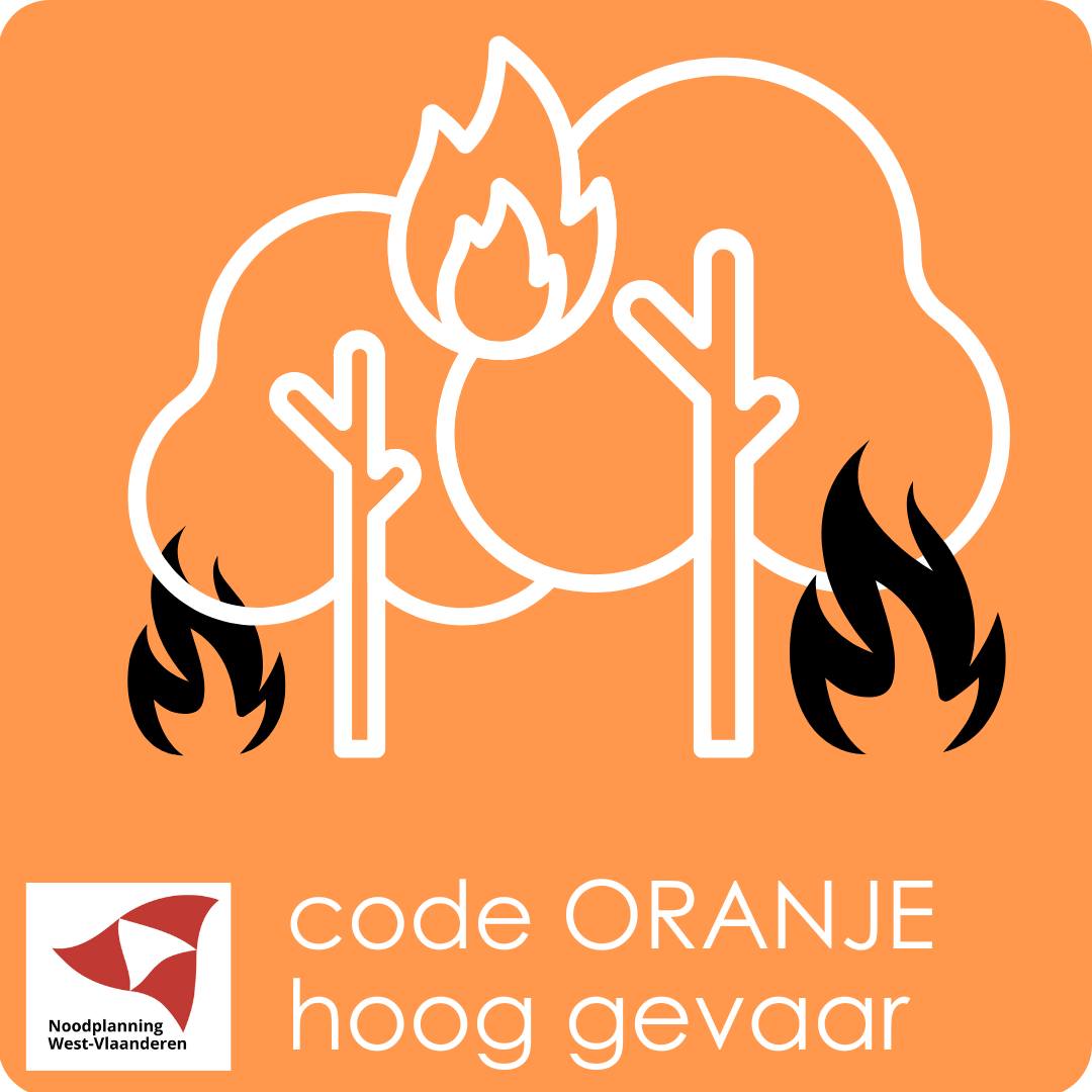 CODE ORANJE IN PROVINCIE WEST-VLAANDEREN